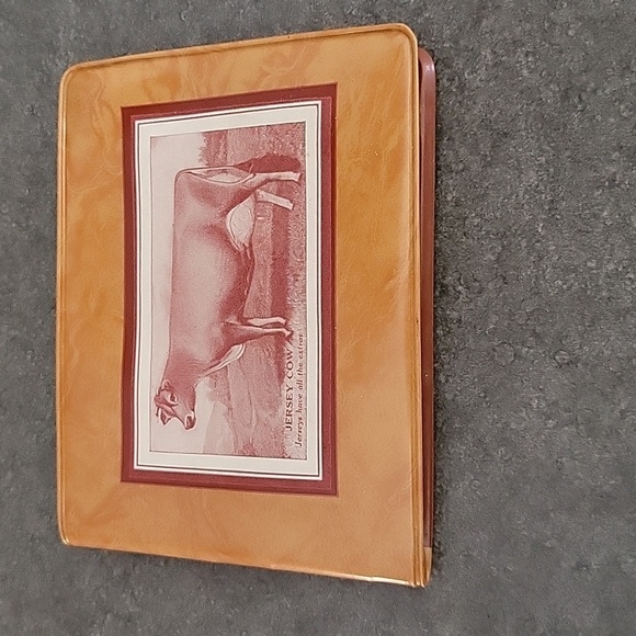 Remelon Plastic Wallet Featuring Jersey Cow Farmer, Vintage - Picture 9 of 10